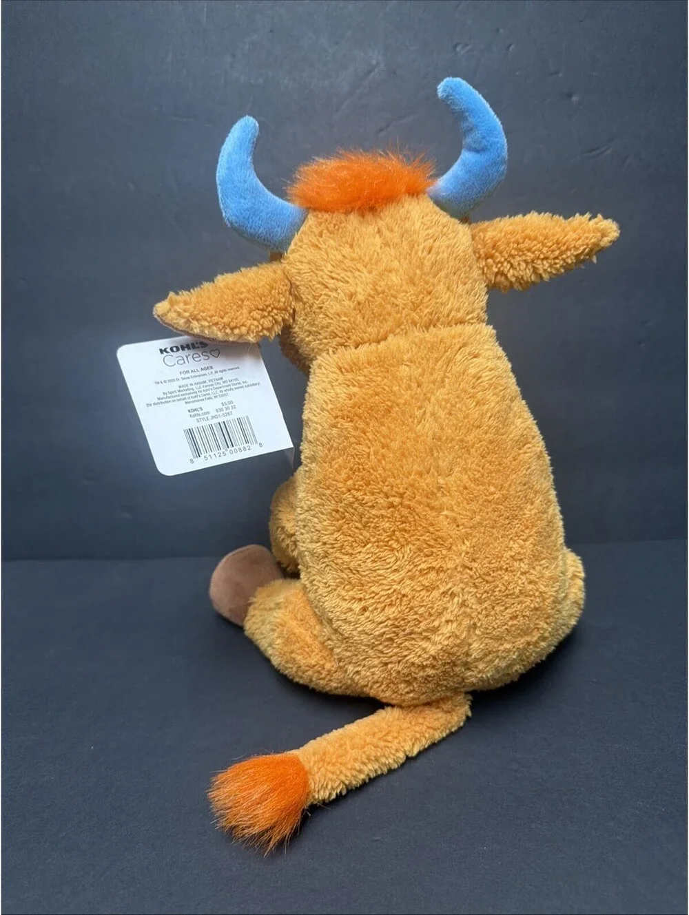 Kohl's Cares Dr. Seuss Mr. Brown Can Moo Can You? Cow Plush Stuffed Animal NWT